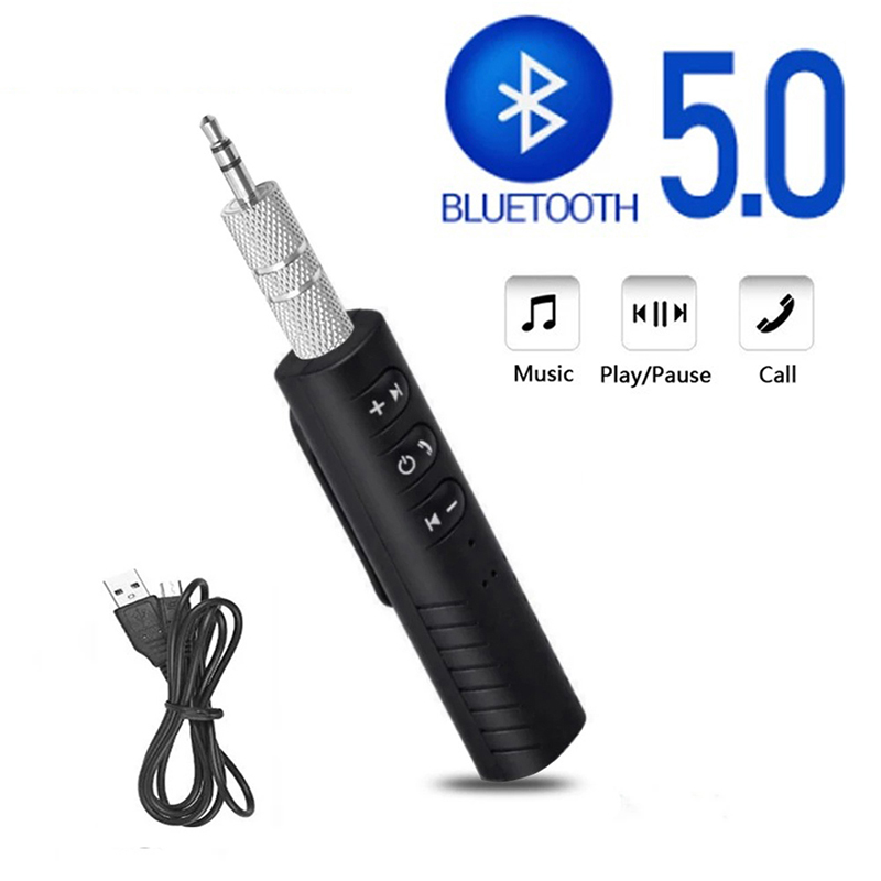 Godessing Wireless Bluetooth 5.0 Receiver Adapter 3.5mm Jack For Car Music Audio Aux