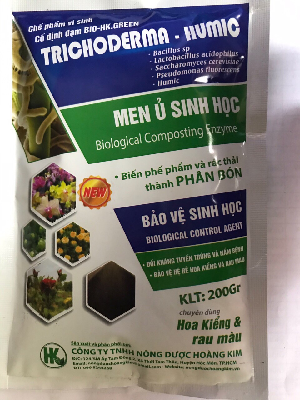 Nấm đối kháng TRICHODERMA HUMIC 200gam
