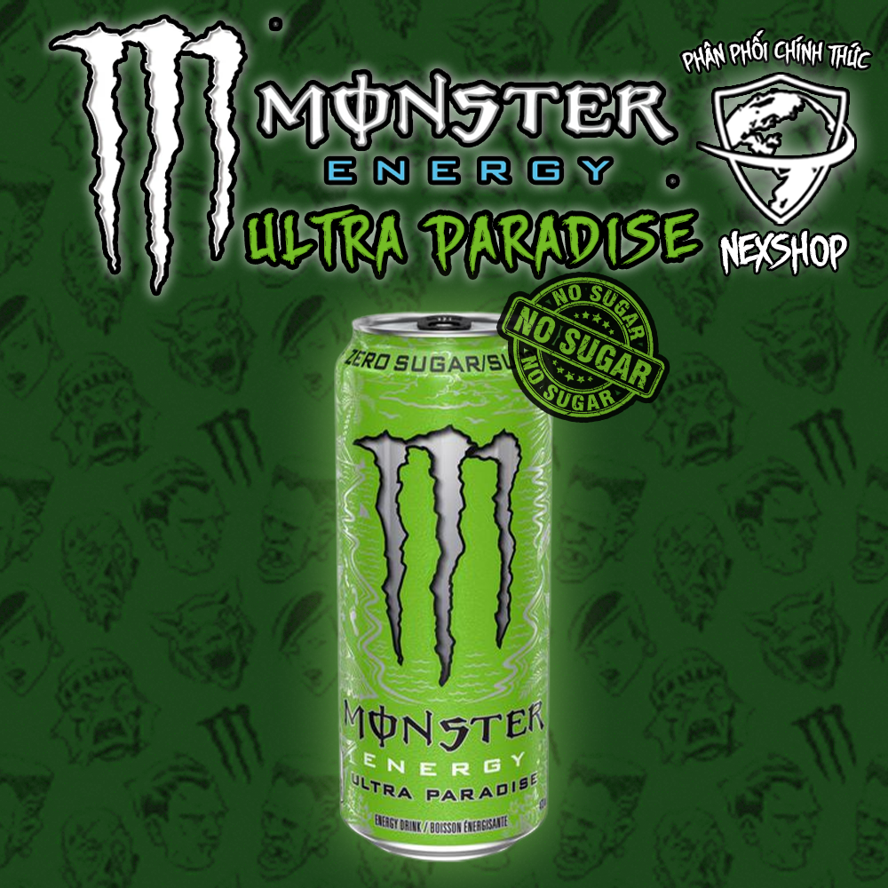 Nước Tăng Lực Monster Ultra Paradise - Không Đường 473ml Mỹ