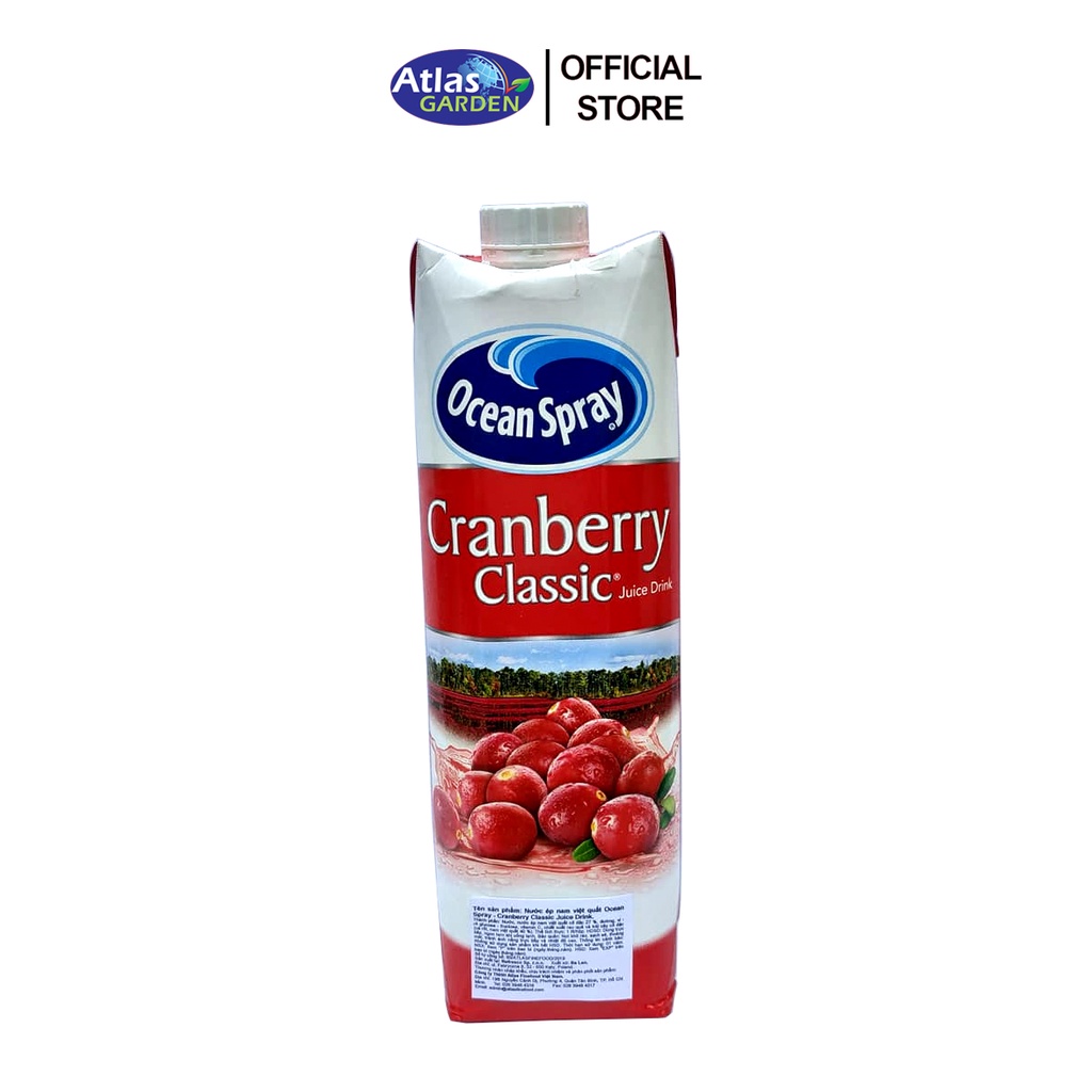 Nước Ép Nam Việt Quất Ocean Spray - Cranberry Classic Juice Drink 1L