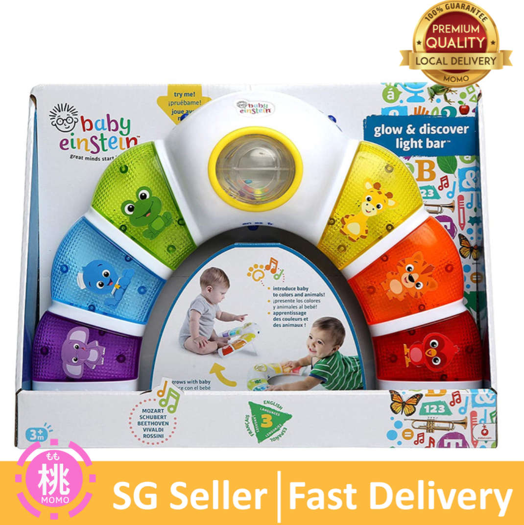 baby einstein glow and discover light bar activity station