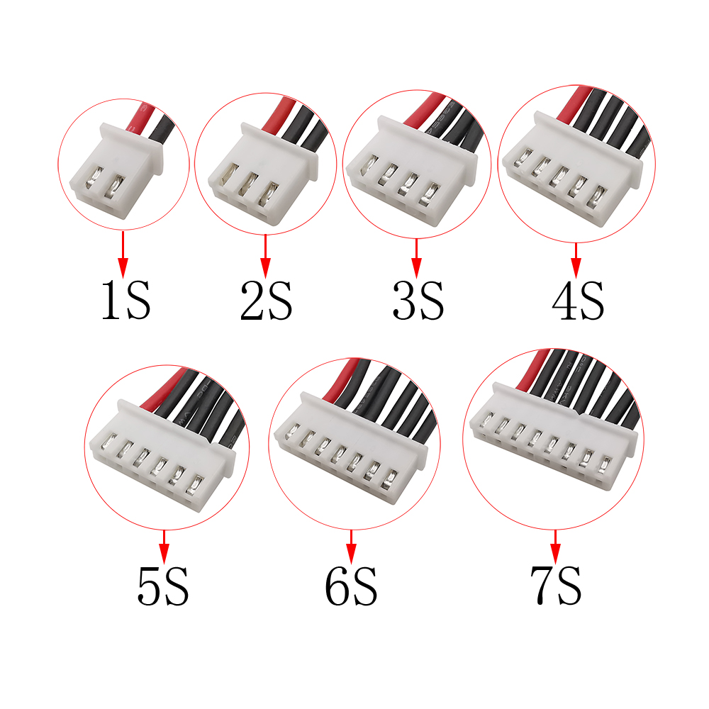 Jst%20Xh%201s%202s%203s%204s%205s%206s%207s%20Lipo%20Balance%20Charger%20Plug%20Line%20Wire%20Connector%20Xh%20Female%20Plugs%2022awg%20Silicone%20Balancer%20Cable%20-%20Image%207