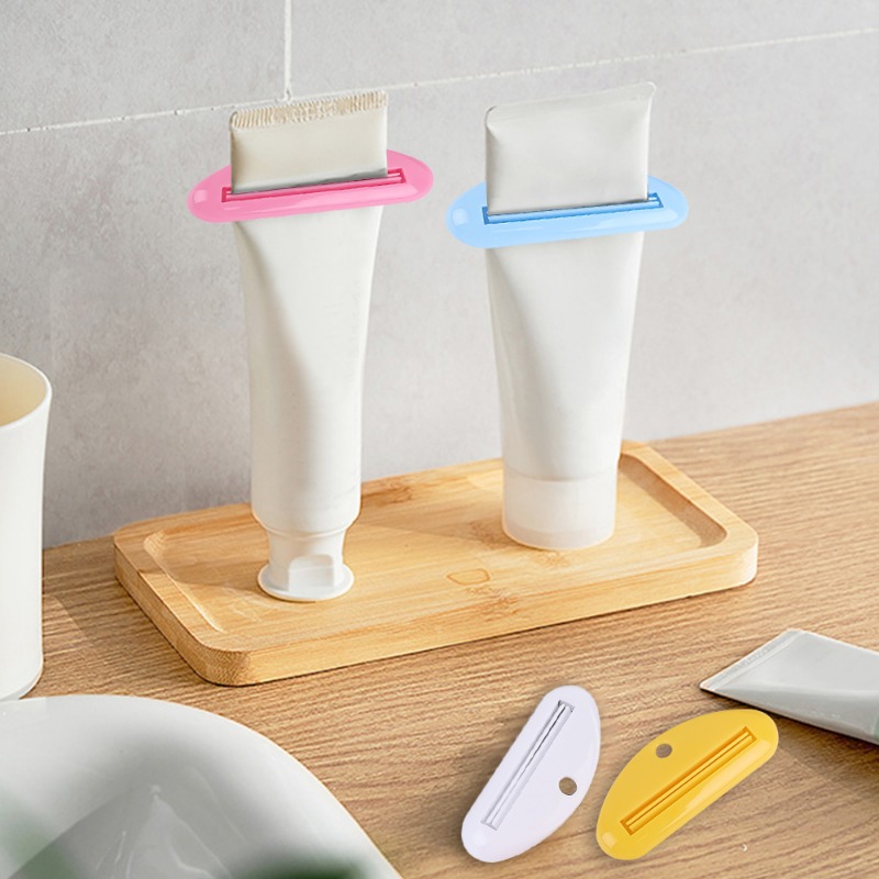 1/3 cái kẹp ống kem đánh răng ép thủ công dụng cụ lấy kem đánh răng dụng dụng cụ ép sữa rửa mặt đa năng phụ kiện phòng tắm
