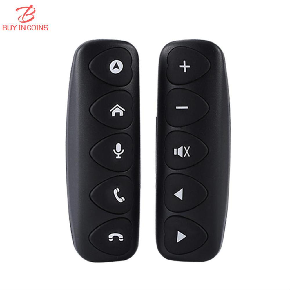 BC 2Pcs Multifunction Car Steering Wheel Remote Control Luminous Wireless Controller Buttons DVD Navigation