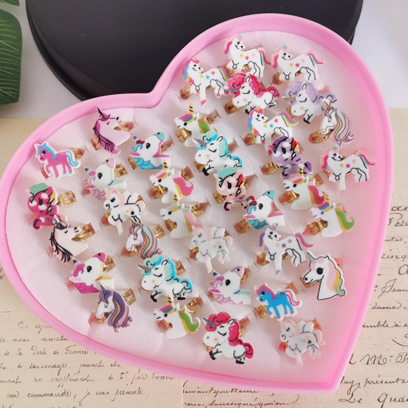 10pcs/Lot%20Children%20Cute%20Unicorn%20Horse%20Rings%20Mix%20Style%20Adjustable%20Finger%20Rings%20Kid%20Baby%20Girl%20Ring%20Jewelry%20Gift%20Wholesale%20-%20Image%206