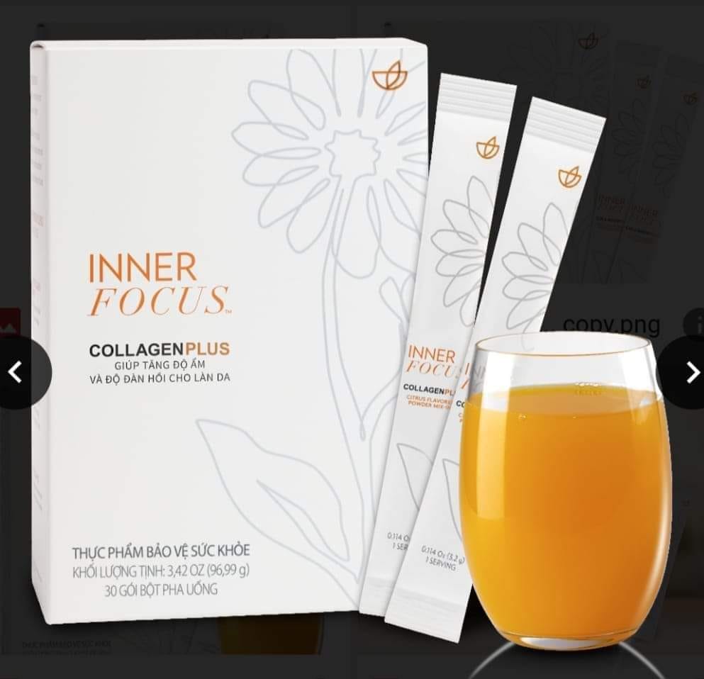 Collagen Inner Focus Nuskin colagen đẹp da mờ nám
