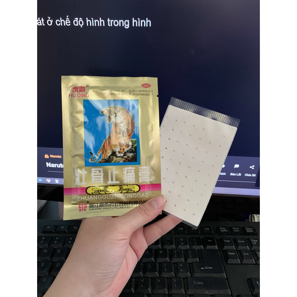 [CHÍNH HÃNG] 1Gói 4 miếng cao dán Con cọp giảm đau thái lan