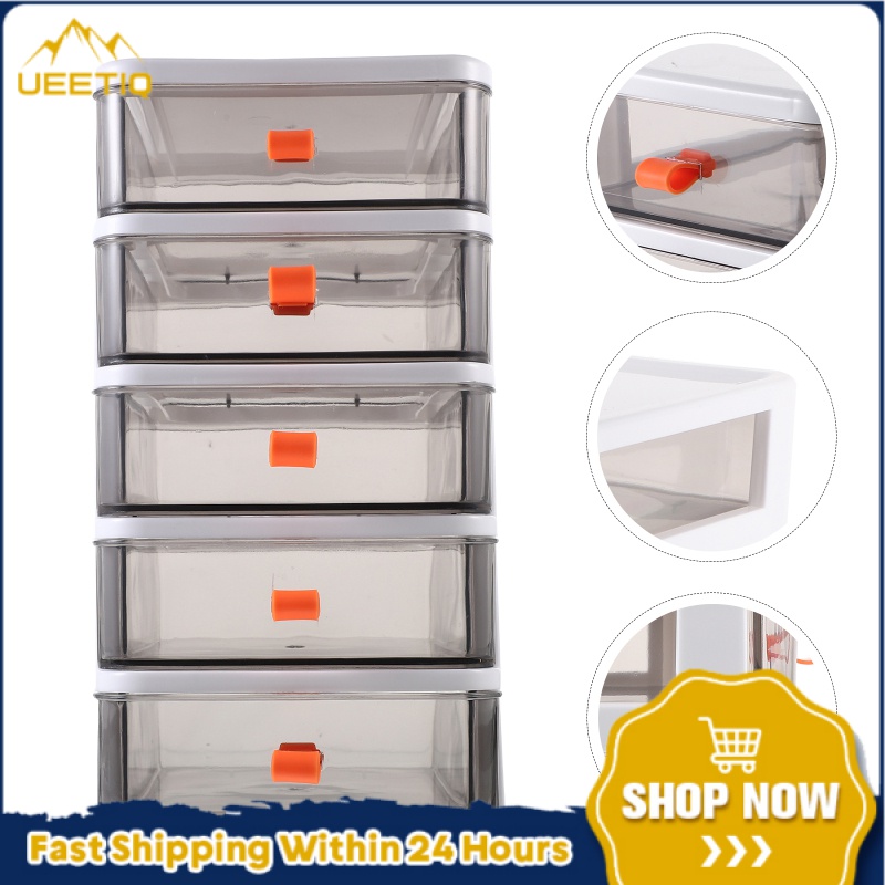 UEETIQ Storage Bins Office Table Multifunction Desk Drawer Type Case Drawers Organizer Shelving Unit