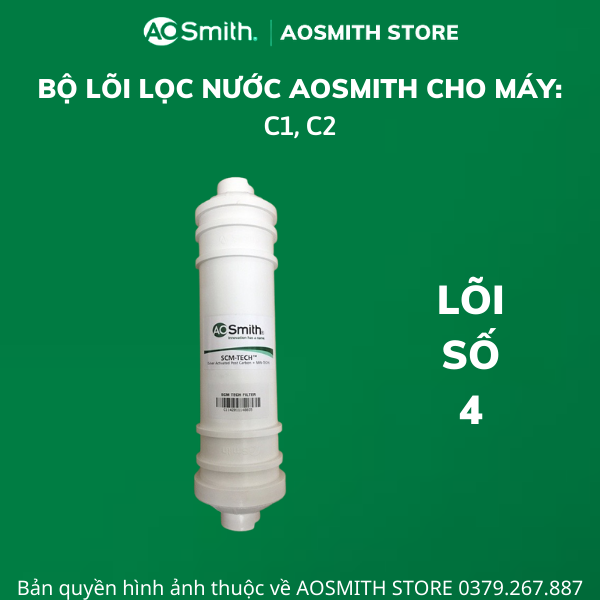 Bộ lõi lọc nước Aosmith dùng cho máy C1, C2