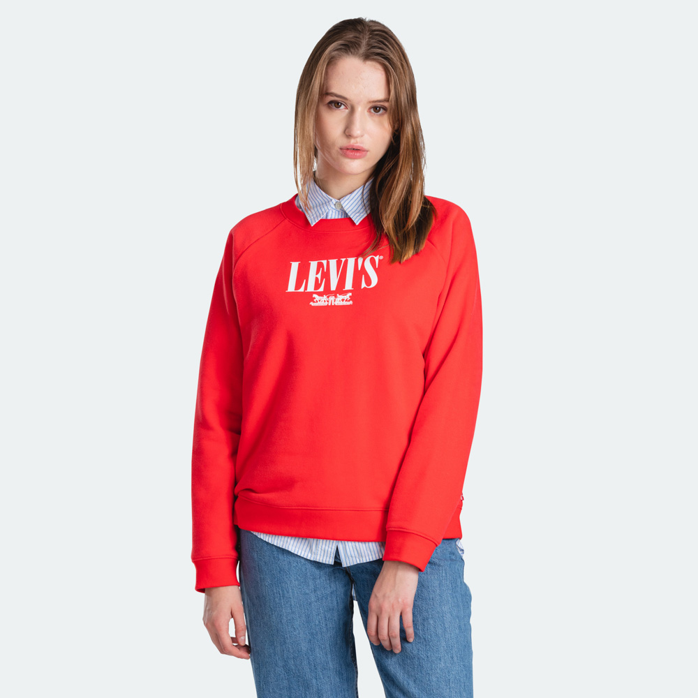 relaxed graphic crewneck sweatshirt