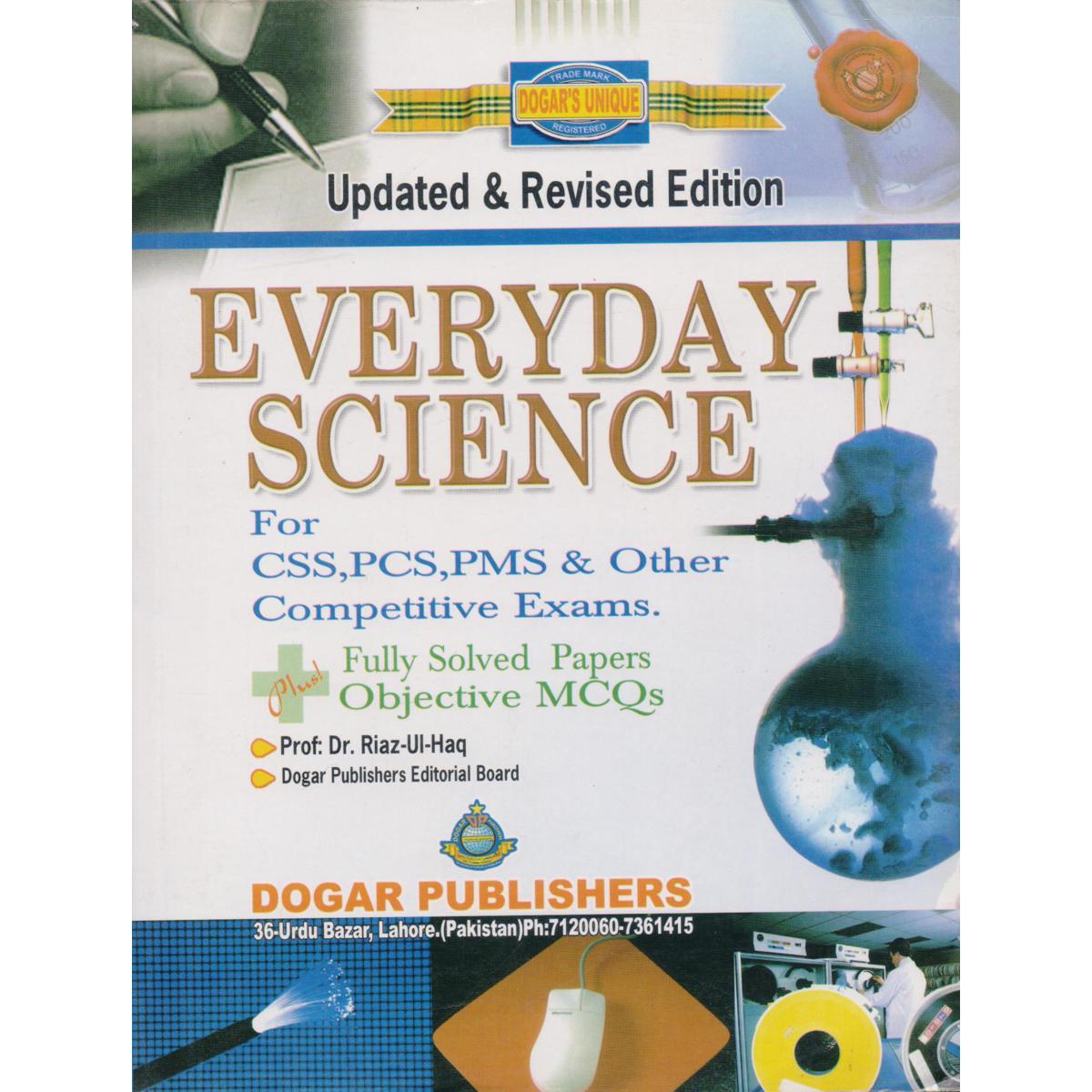 EVERYDAY SCIENCE Test Guide Book for CSS,PCS, PMS with Fully Solved ...