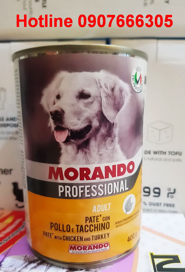 Pate Morando cho chó (Lon 400g) exp2024Feb