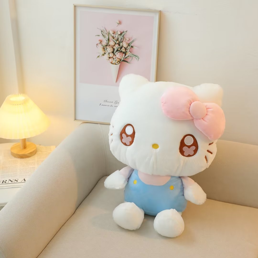 35/45cm Sanrio Sweet Hello Kitty Plush Toy Lovely Fluffy Stuffed