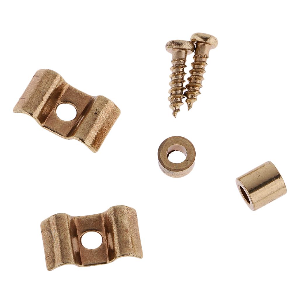 BNGUITAR 2x Guitar Roller String Tree Retainer Guides with Screws