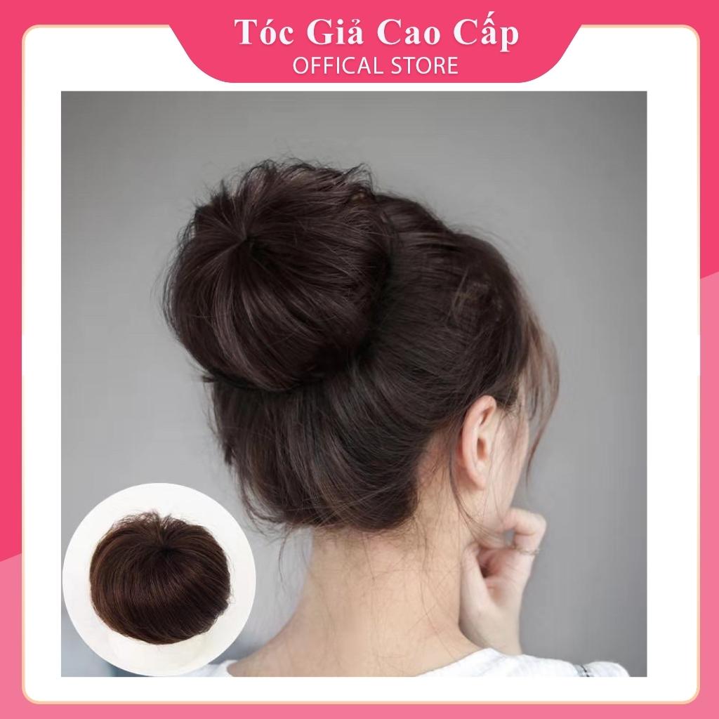 Tóc giả búi ❤️FREESHIP❤️ Tóc búi tròn củ tỏi dành cho nữ đẹp