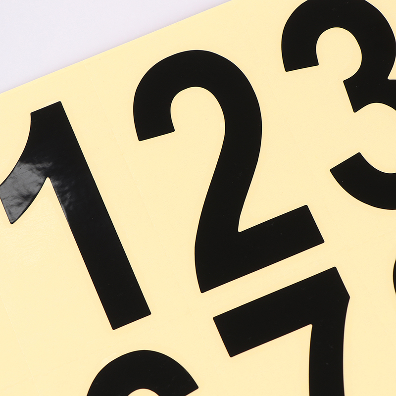 0-9 Car License Plate Reflective Number Label Stickers Waterproof Invisible Number Stickers Highly Reflective Vinyl Sticker. 