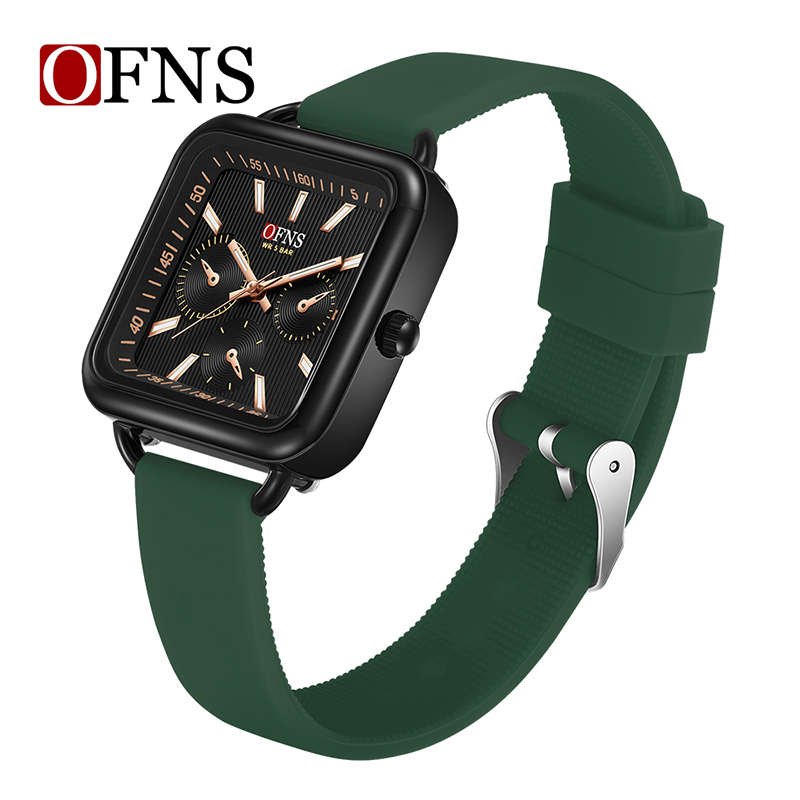 OFNS Business and Leisure Quartz Multi functional Timing Watch Waterproof Night Light Women's Watch NS7503-3.
