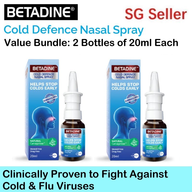 BETADINE™ Cold Defence Nasal Spray ( 20ml ) Value Bundle 2 Bottles