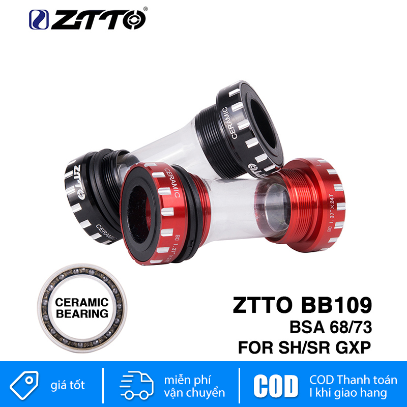 ZTTO Ceramic Bearing BB109 Bottom Brackets For BSA68 ISO 73 BSC BSA MTB Road bike 24mm 22mm GX m8000 Bottom Brackets DA r8000