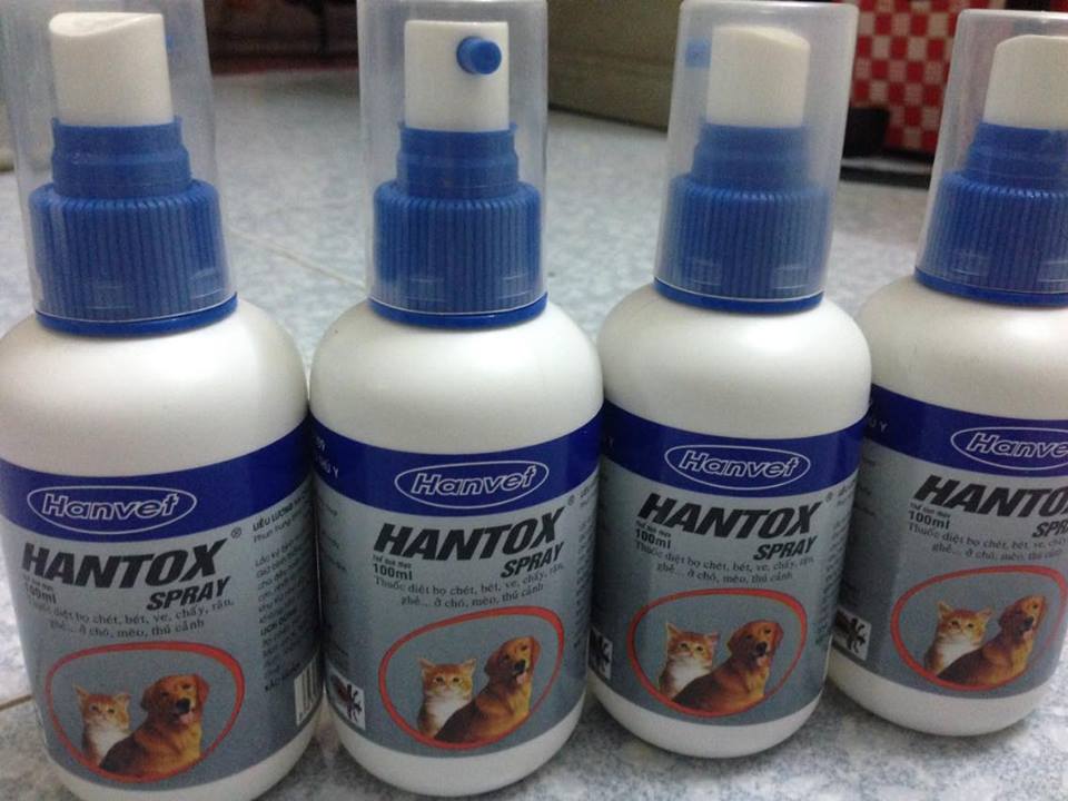 Chai sịt trị ve rận hantox spray 100ml
