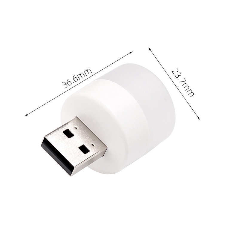 1PC USB Mini đèn ban đêm màu trắng ấm bảo vệ mắt Đèn đọc sách Phích cắm USB máy tính sạc di động đèn LED sạc đèn ngủ