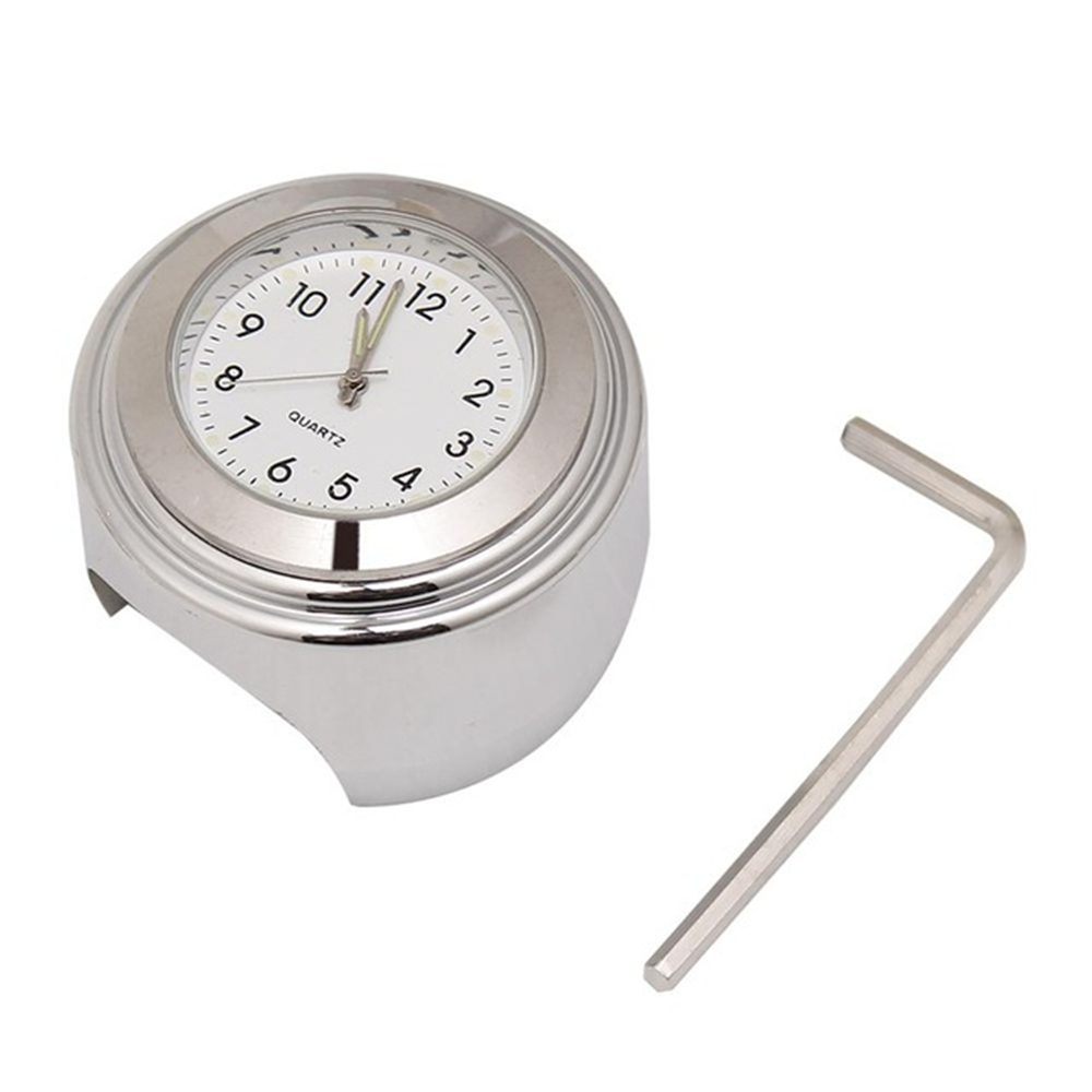 Universal 7/8" Motorbike Clock Dustproof Quartz Clock Waterproof Handlebar Mount Watch Motorcycle Timetable Clock With Wrench