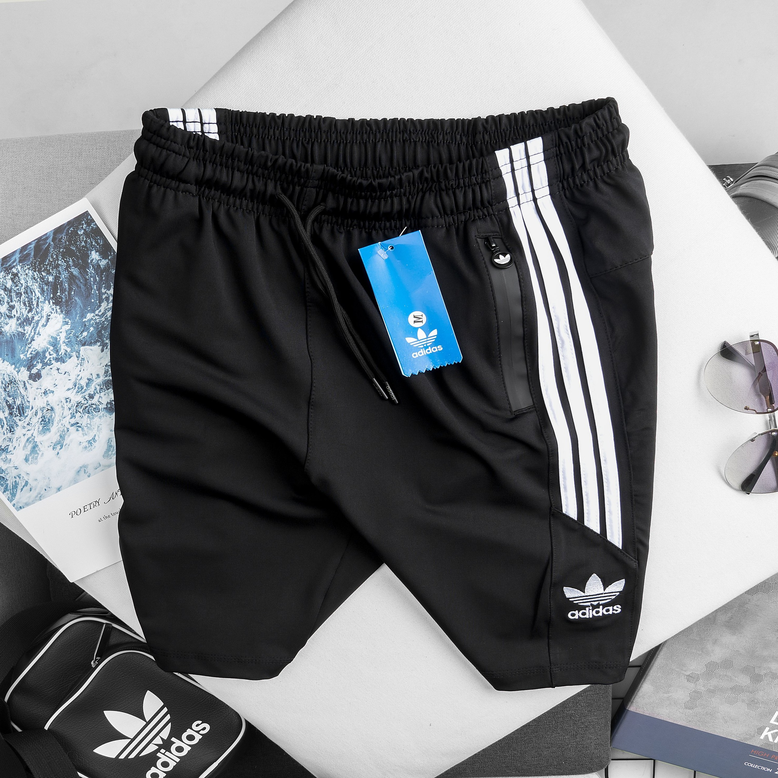 Quần Short Adidas Logo Thêu Có Big Size