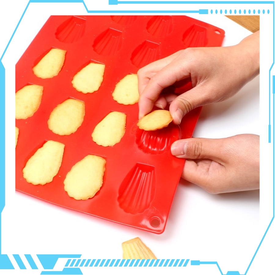 【Quality】 20 Cavity Madeleine Cake Mold Mousse Baking Pan Chocolate Snack Biscuit High Temperature.