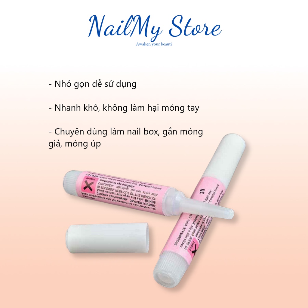 Keo dán móng mini, keo dán nail box (2g)