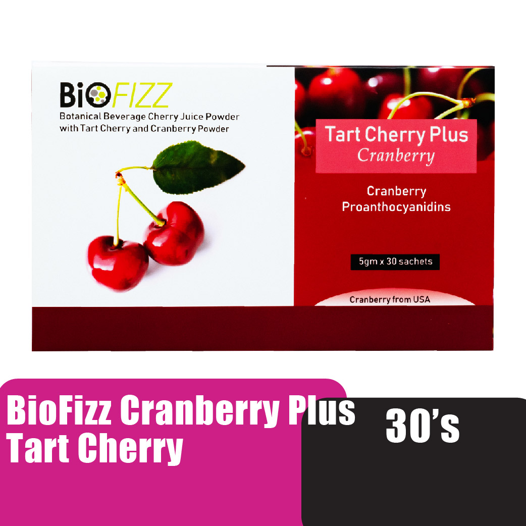 BIOFIZZ Cranberry Plus Tart Cherry Powder 5g X 30'S Supplements for
