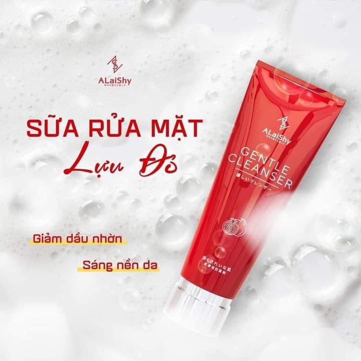 SỮA RỬA MẶT ALAISHY LỰU ĐỎ - sạch sâu - CẤP ẨM - DƯỠNG TRẮNG