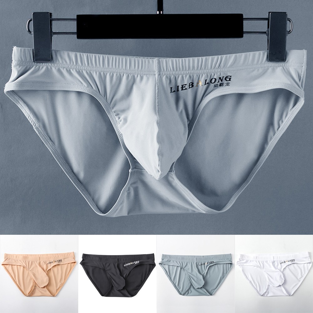 【MR.SHOW】 Underpants Underwear Low Rise Boxer Briefs Seamless Stretchy Breathable