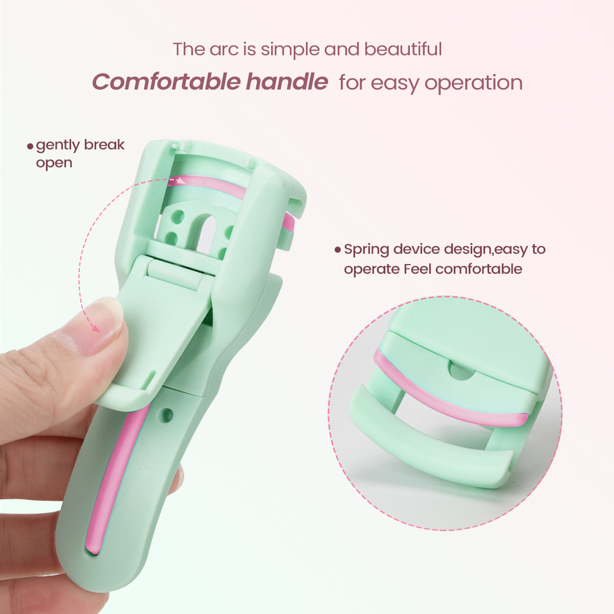 IMAGIC Portable Eyelash Curler Cute Mini Lashes Curler Set