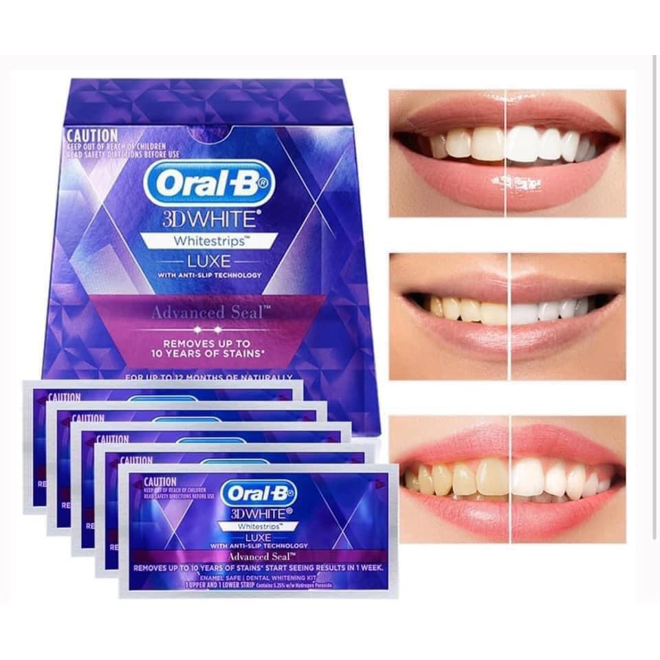 Miếng dán trắng răng OralB 3D White Whitestrips (miếng lẻ)