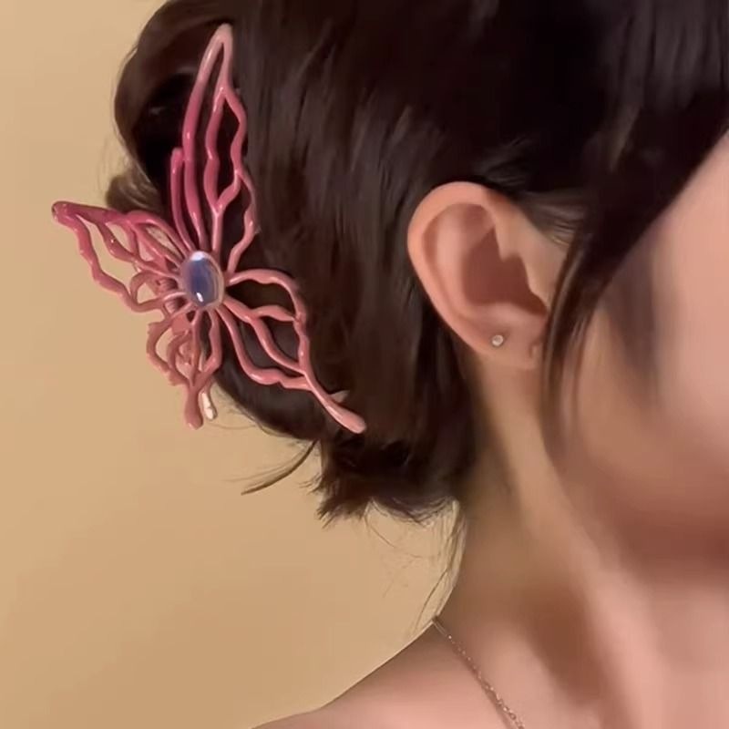 Kẹp Tóc Cá Mập Bằng Kim Loại Màu gradient Thời Trang y2k
