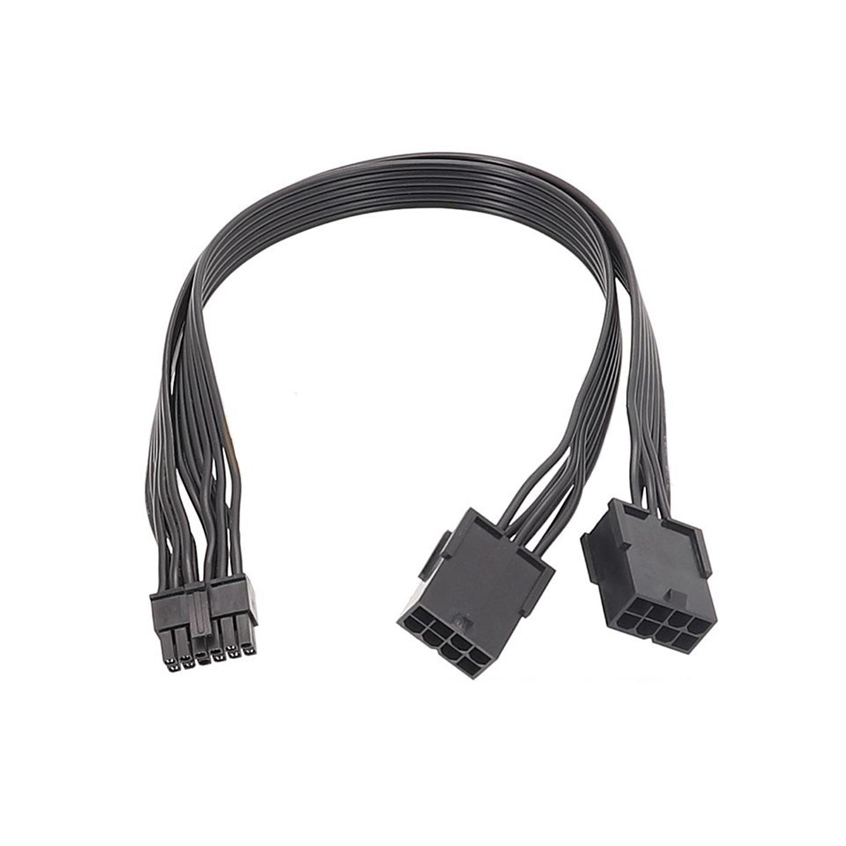 1Pcs Dual PCIe 8 Pin Female to Mini 12 Pin Male GPU Power Adapter Cable Adapter Cable Black