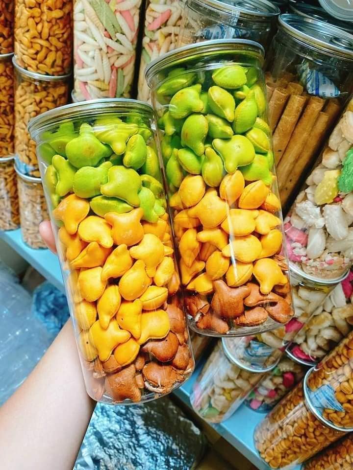 [HCM] Bánh gấu nhân kem mix vị 400g