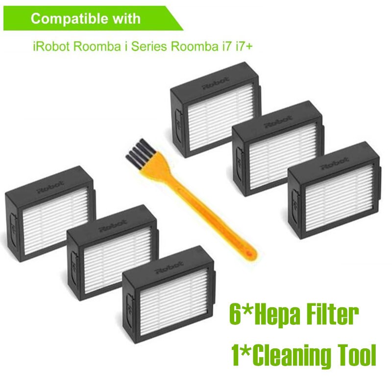 Irobot Hepa Filter Side Brush Main Brush Roll For Irobot Roomba I7 E5 E6 I Series Robot Vacuum Cleaner Replacement Spare Parts