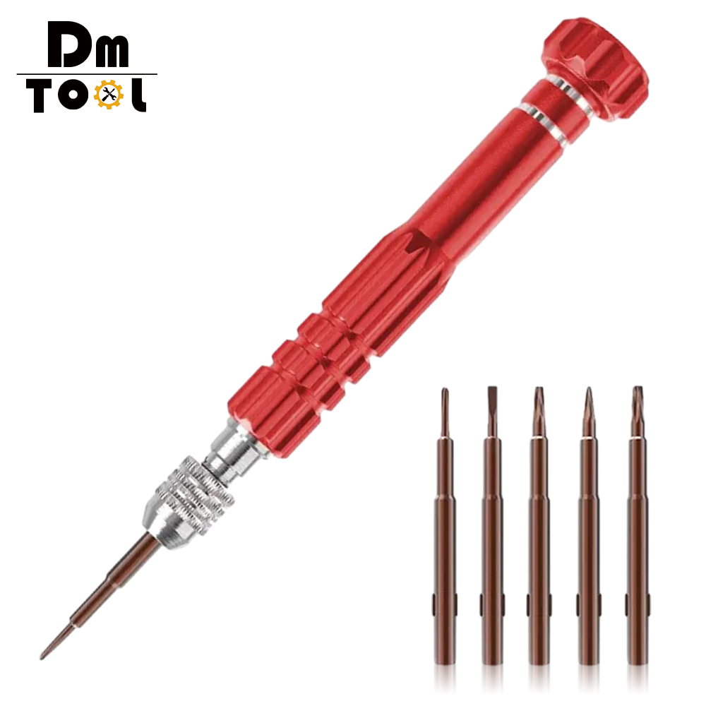 DM 5-In-1 Aluminum Alloy Screwdriver 5-In-1 Screwdriver Mobile Phone Disassembly And Maintenance Tool Set