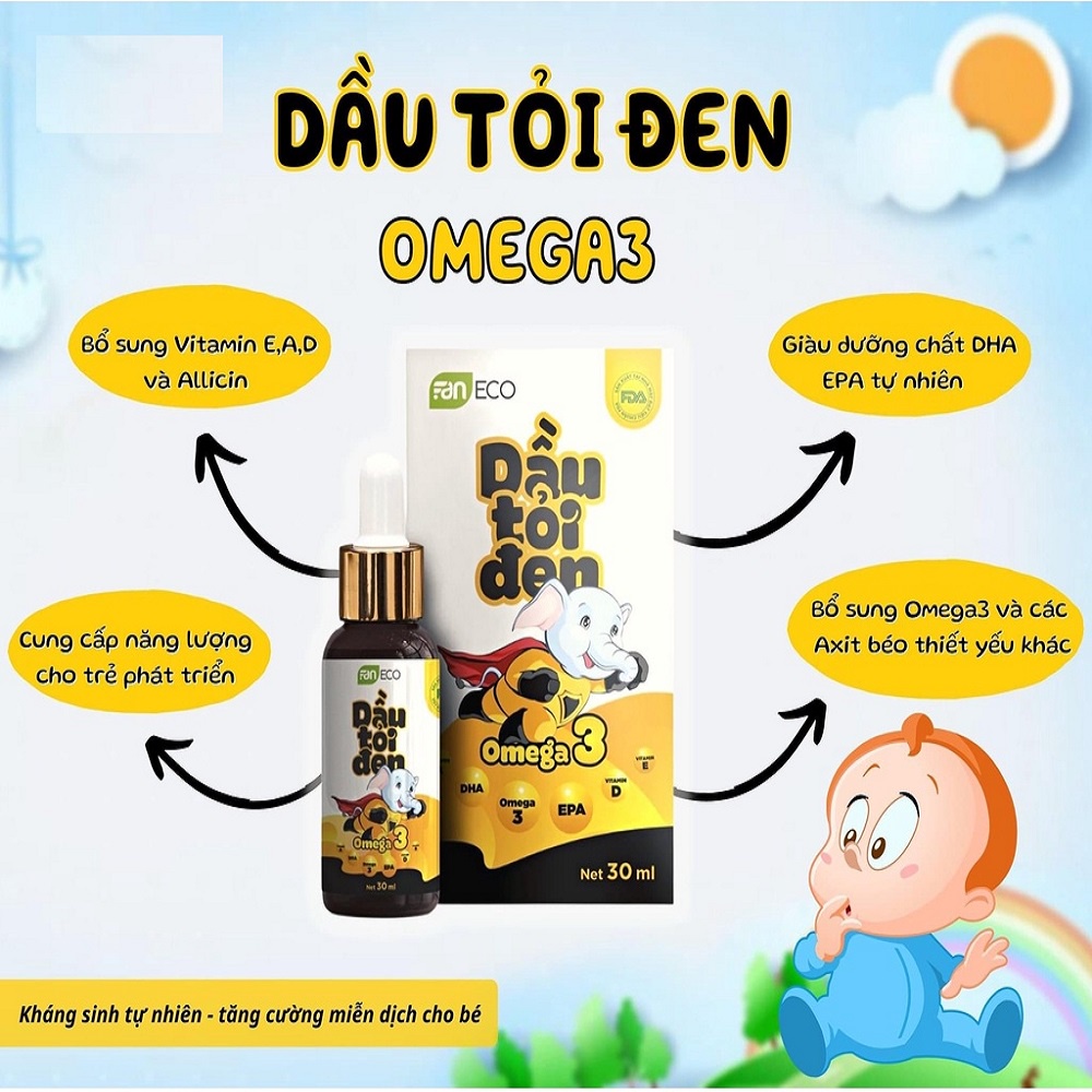 Dầu Tỏi Đen Omega3 - 30ml