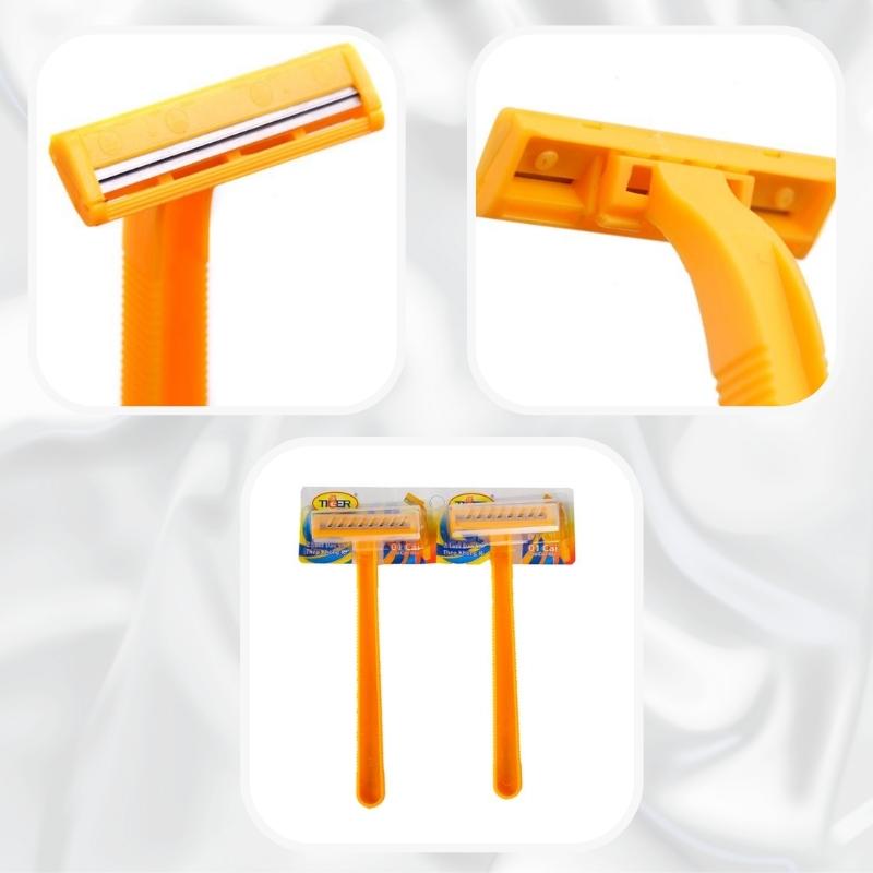Dao Cạo Râu 2 Lưỡi Tiger (Vỉ 24 Cây)
