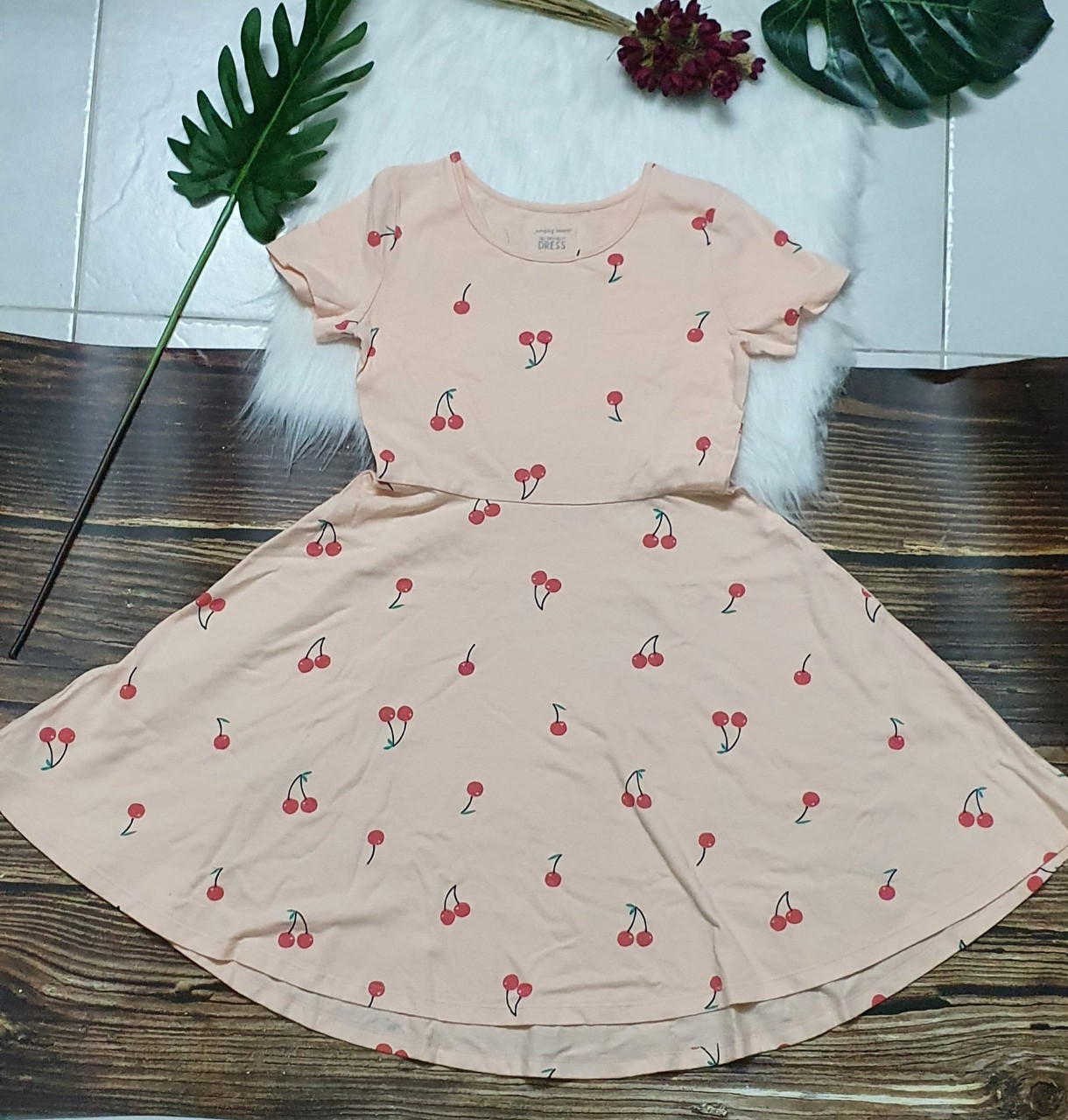 Váy thun xòe bé gái từ 5-7 tuổi (15-22kg)