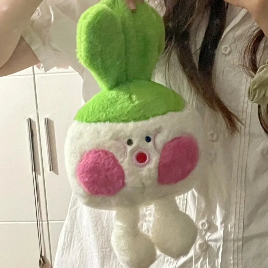 Dodo miệng đĩa nhỏ búp bê rau củ củ củ cải dễ thương bến tàu đồ chơi sang trọng gối búp bê Búp bê trang trí búp bê