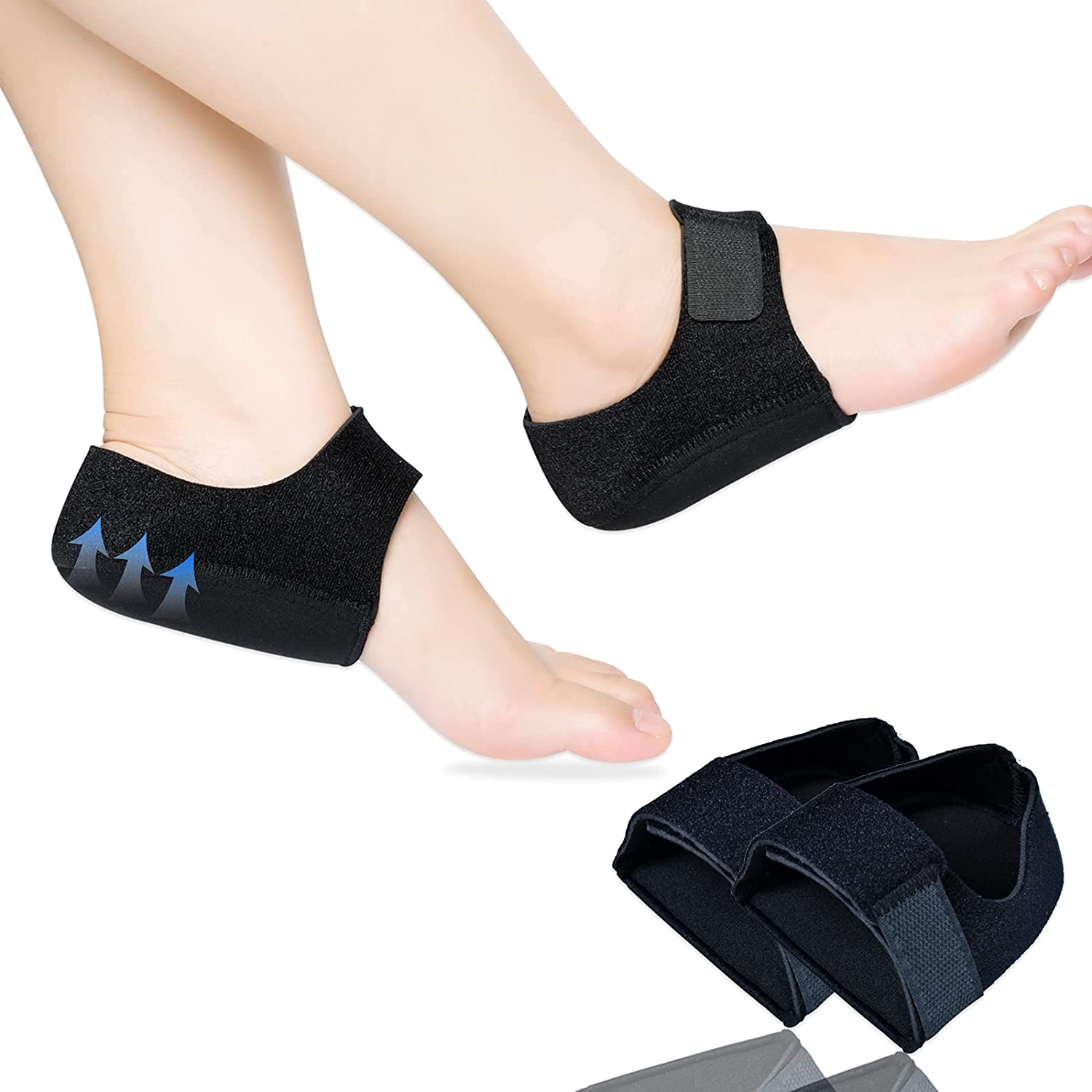 1 cặp chống Miếng đệm gót chân, chống Miếng đệm gót chân, có thể điều chỉnh Gel miếng đệm bảo vệ miếng đệm hỗ trợ gót chân