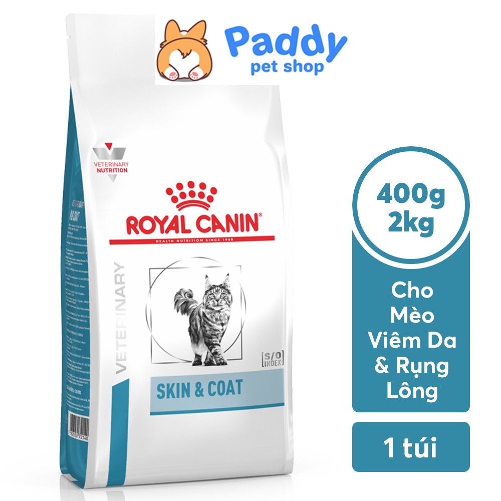 Hạt Cho Mèo Viêm Da, Rụng Lông Royal Canin Skin & Coat