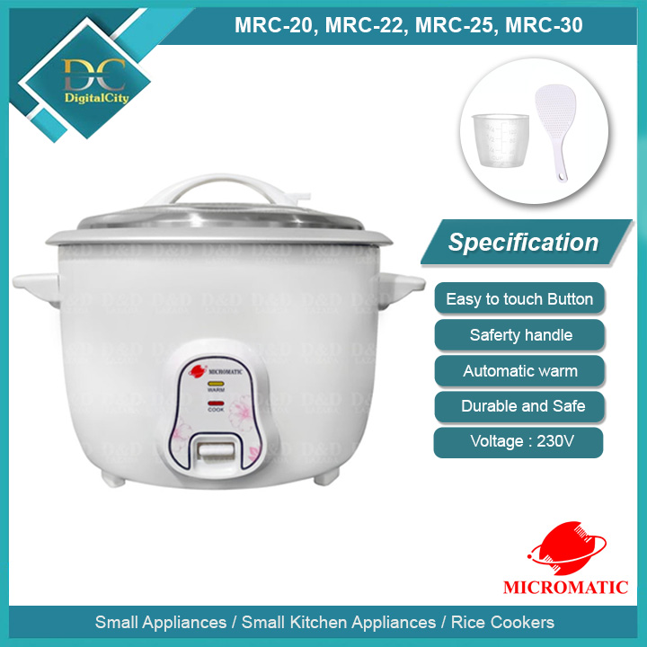 DIGITAL New Micromatic MRC Conventional Rice Cookers (3.6L5.6L) MRC20 , MRC22 , MRC25 , MRC