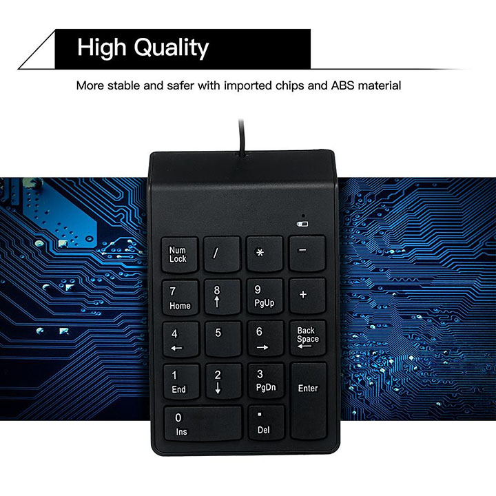 Bàn Phím Số Máy Tính Cổng USB Ít tiếng ồn