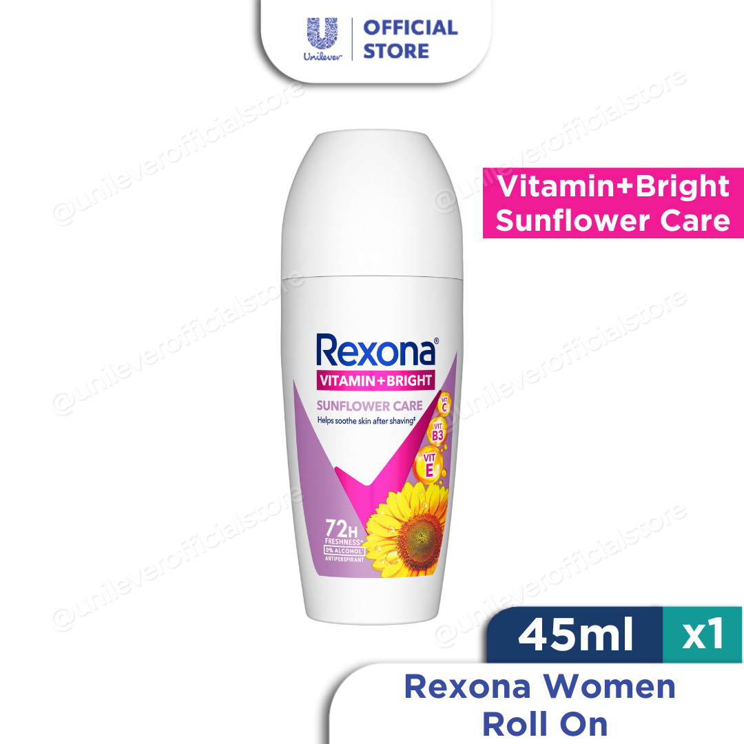 Rexona Vitamin+Bright Sunflower Care Roll On 45ml - Expiry