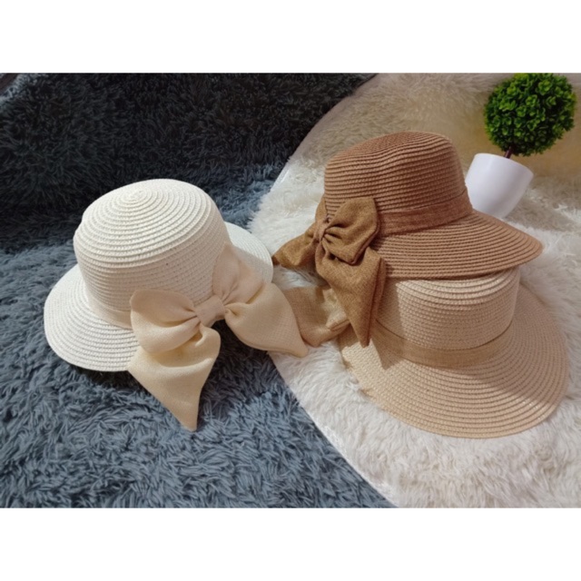 Mũ Nón cói đi biển lẹm nơ siêu đẹp