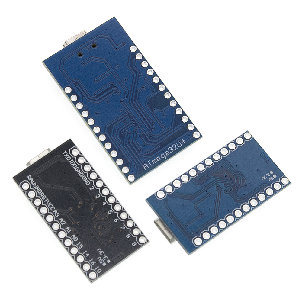 【Unique features】Pro Micro With the bootloader Black/Blue ATmega32U4 5V ...